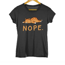 Load image into Gallery viewer, Black Summer Girl Tee Tops 100% Cotton Fashion Short Sleeve Tshirt